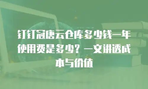 钉钉冠唐云仓库多少钱一年使用费是多少？一文讲透成本与价值