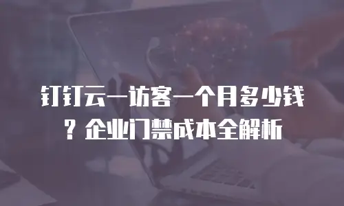 钉钉云一访客一个月多少钱？企业门禁成本全解析