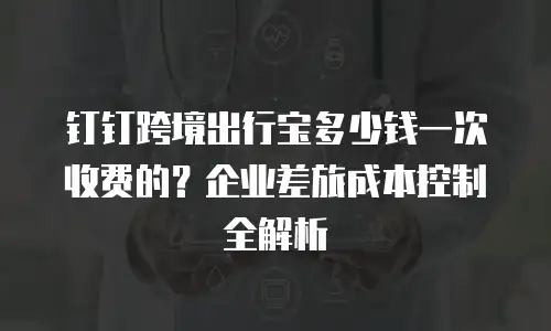 钉钉跨境出行宝多少钱一次收费的？企业差旅成本控制全解析