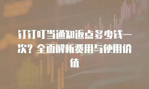 钉钉叮当通知返点多少钱一次？全面解析费用与使用价值