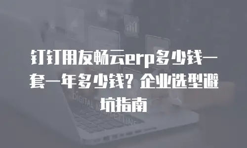 钉钉用友畅云erp多少钱一套一年多少钱？企业选型避坑指南
