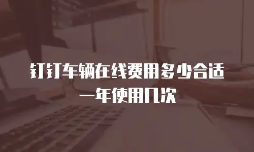 钉钉车辆在线费用多少合适一年使用几次