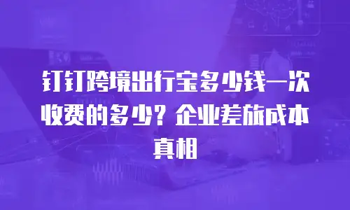 钉钉跨境出行宝多少钱一次收费的多少？企业差旅成本真相