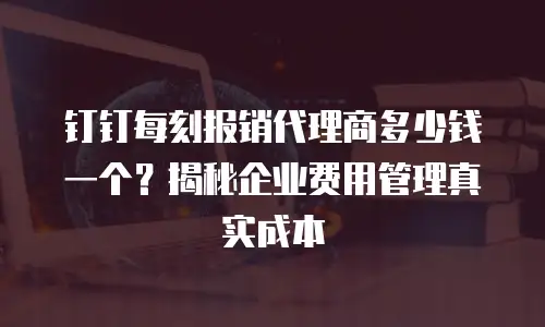 钉钉每刻报销代理商多少钱一个？揭秘企业费用管理真实成本