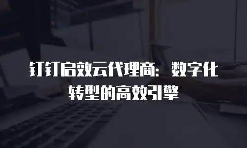钉钉启效云代理商：数字化转型的高效引擎
