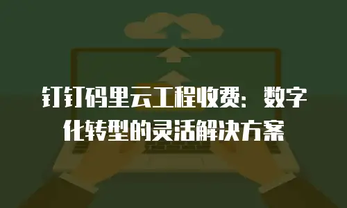 钉钉码里云工程收费：数字化转型的灵活解决方案