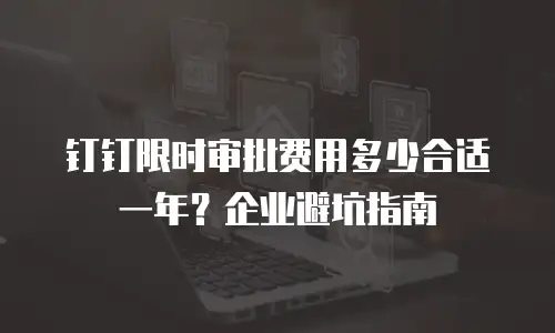 钉钉限时审批费用多少合适一年？企业避坑指南