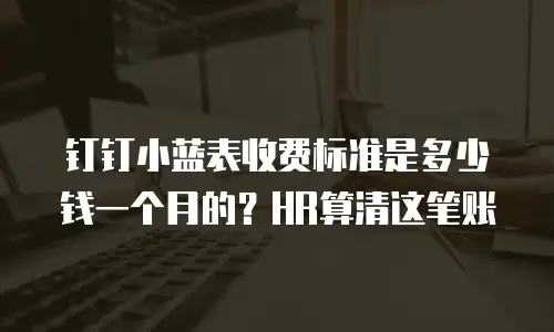 钉钉小蓝表收费标准是多少钱一个月的？HR算清这笔账