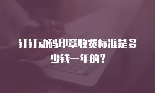 钉钉动码印章收费标准是多少钱一年的？