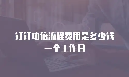 钉钉功倍流程费用是多少钱一个工作日
