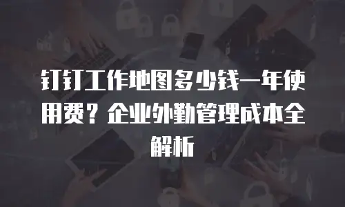 钉钉工作地图多少钱一年使用费？企业外勤管理成本全解析