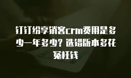 钉钉纷享销客crm费用是多少一年多少？选错版本多花冤枉钱