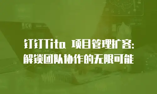 钉钉Tita 项目管理扩容：解锁团队协作的无限可能