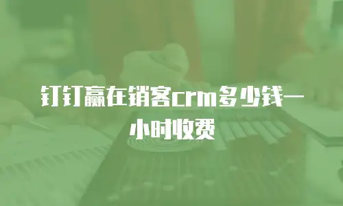 钉钉赢在销客crm多少钱一小时收费