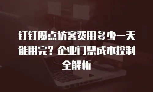 钉钉魔点访客费用多少一天能用完？企业门禁成本控制全解析