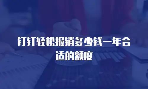 钉钉轻松报销多少钱一年合适的额度