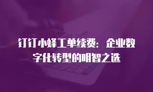 钉钉小蜂工单续费：企业数字化转型的明智之选