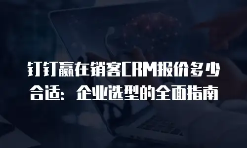 钉钉赢在销客CRM报价多少合适：企业选型的全面指南