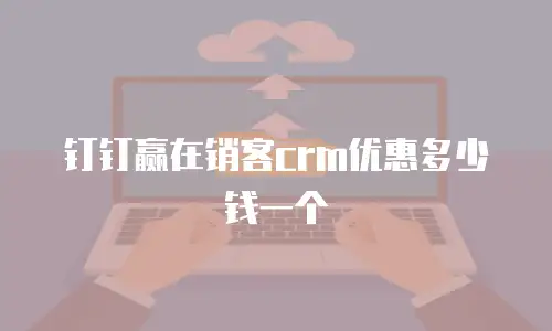 钉钉赢在销客crm优惠多少钱一个