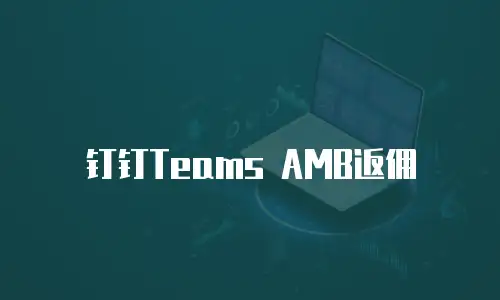钉钉Teams AMB返佣