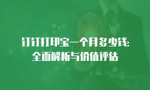 钉钉打印宝一个月多少钱：全面解析与价值评估
