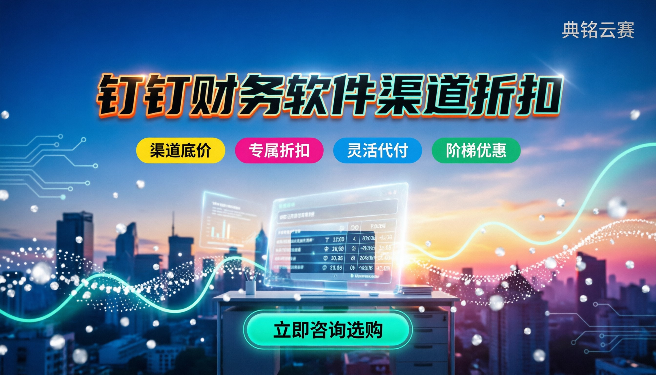 钉钉有成财务软件收费：代理渠道怎么拿折扣