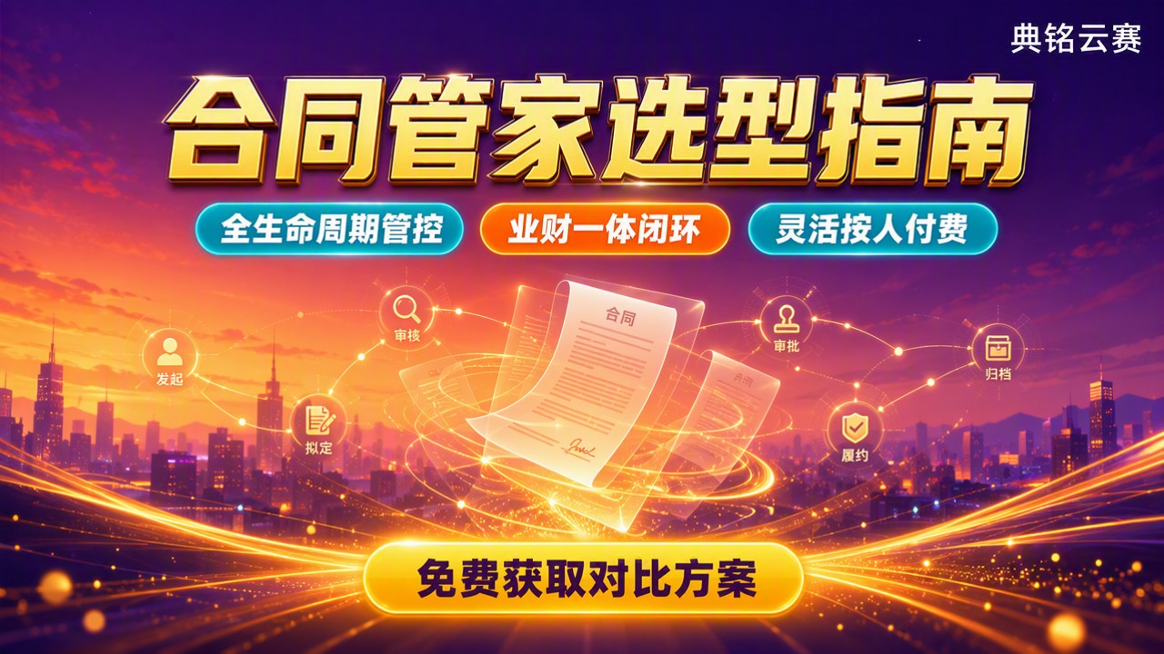 合同管家厂商排名:怎么对比选型?