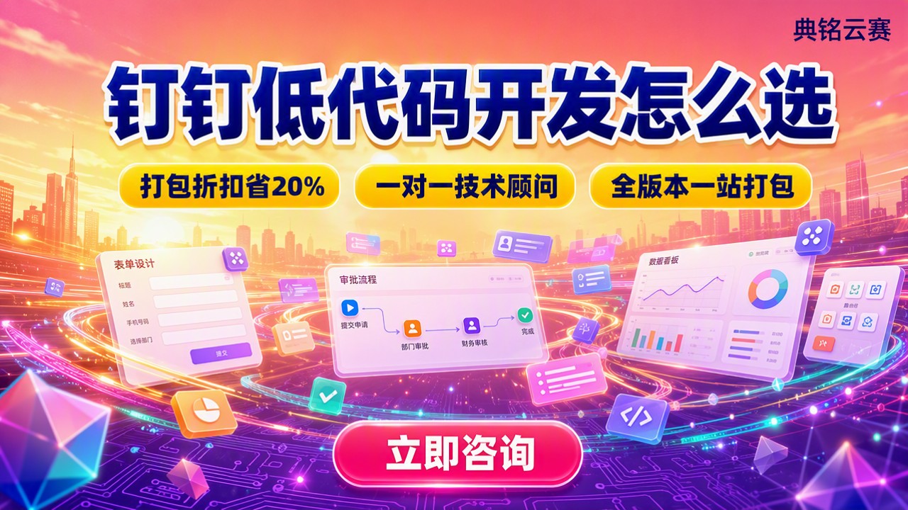 钉钉低代码开发软件怎么选:官方与代理版本对比