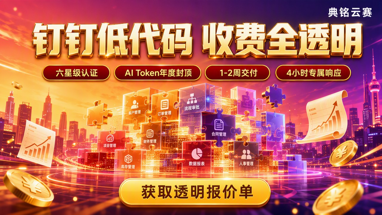 钉钉低代码管理系统收费标准：服务商怎么选