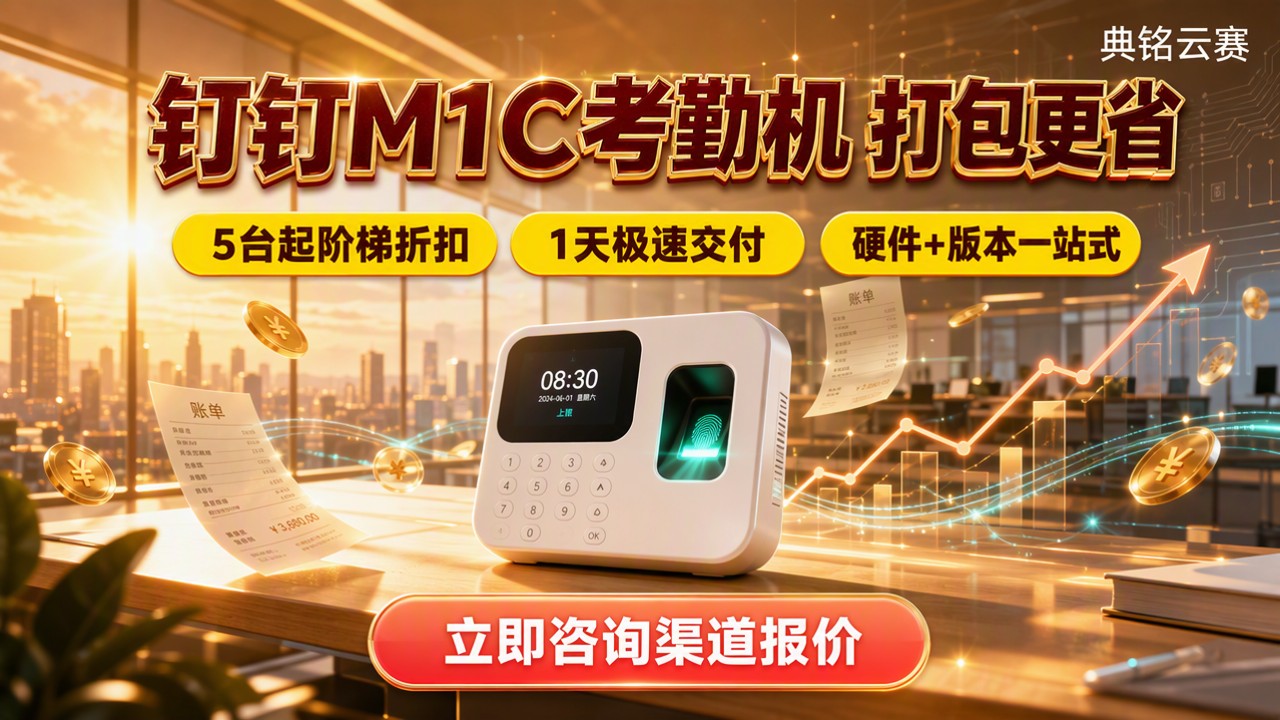 钉钉M1C考勤机价格:最新渠道报价怎么选