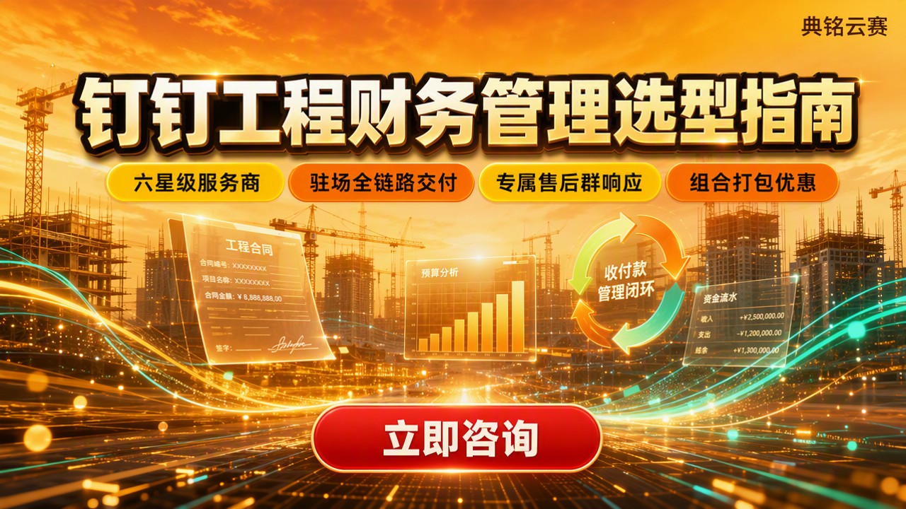 钉钉工程项目财务管理：服务商对比怎么选