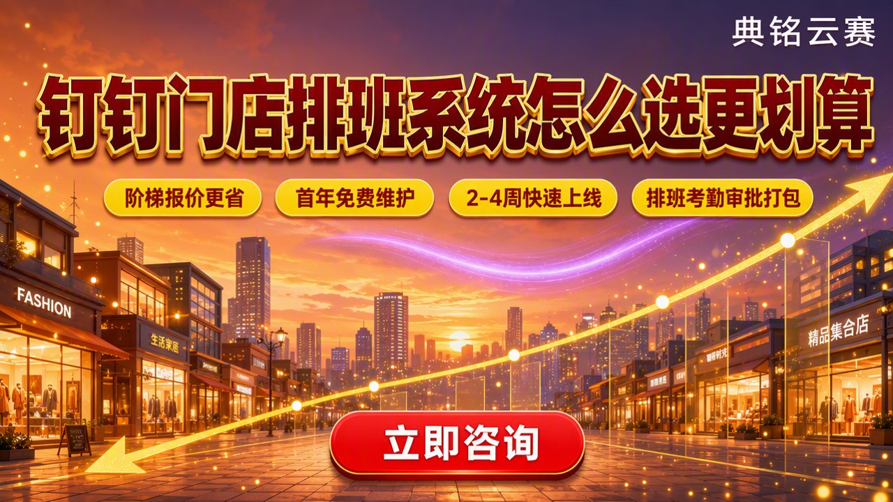 零售行业钉钉门店排班系统:怎么选更划算?