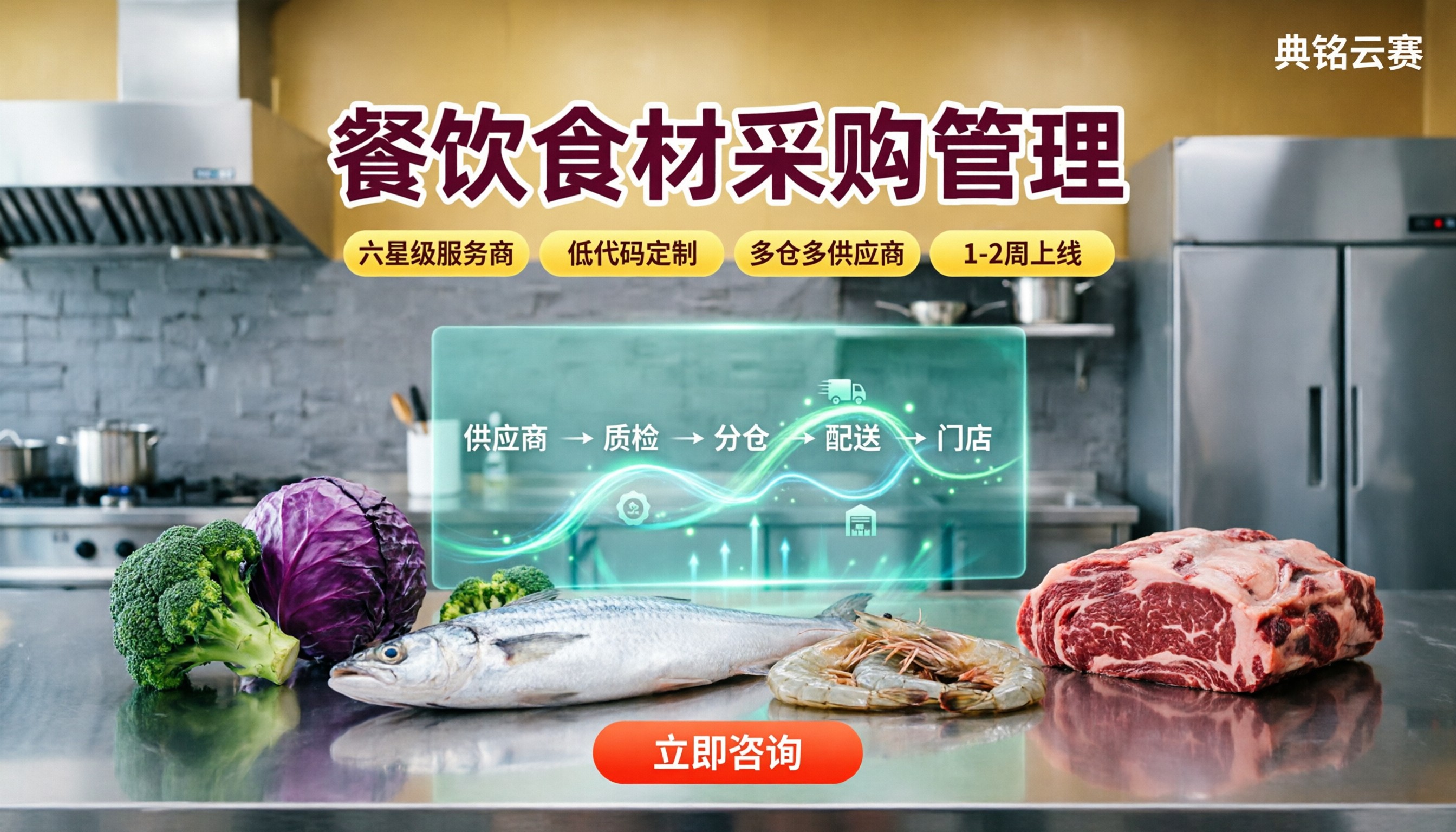 餐饮行业钉钉食材采购管理:服务商对比怎么选