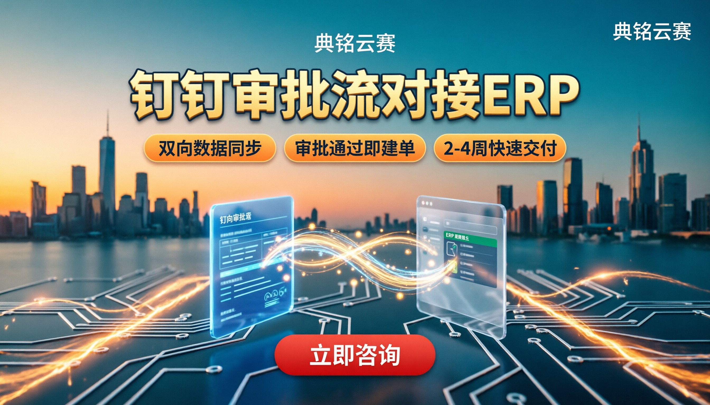 钉钉审批流如何对接企业的erp？怎么选服务商