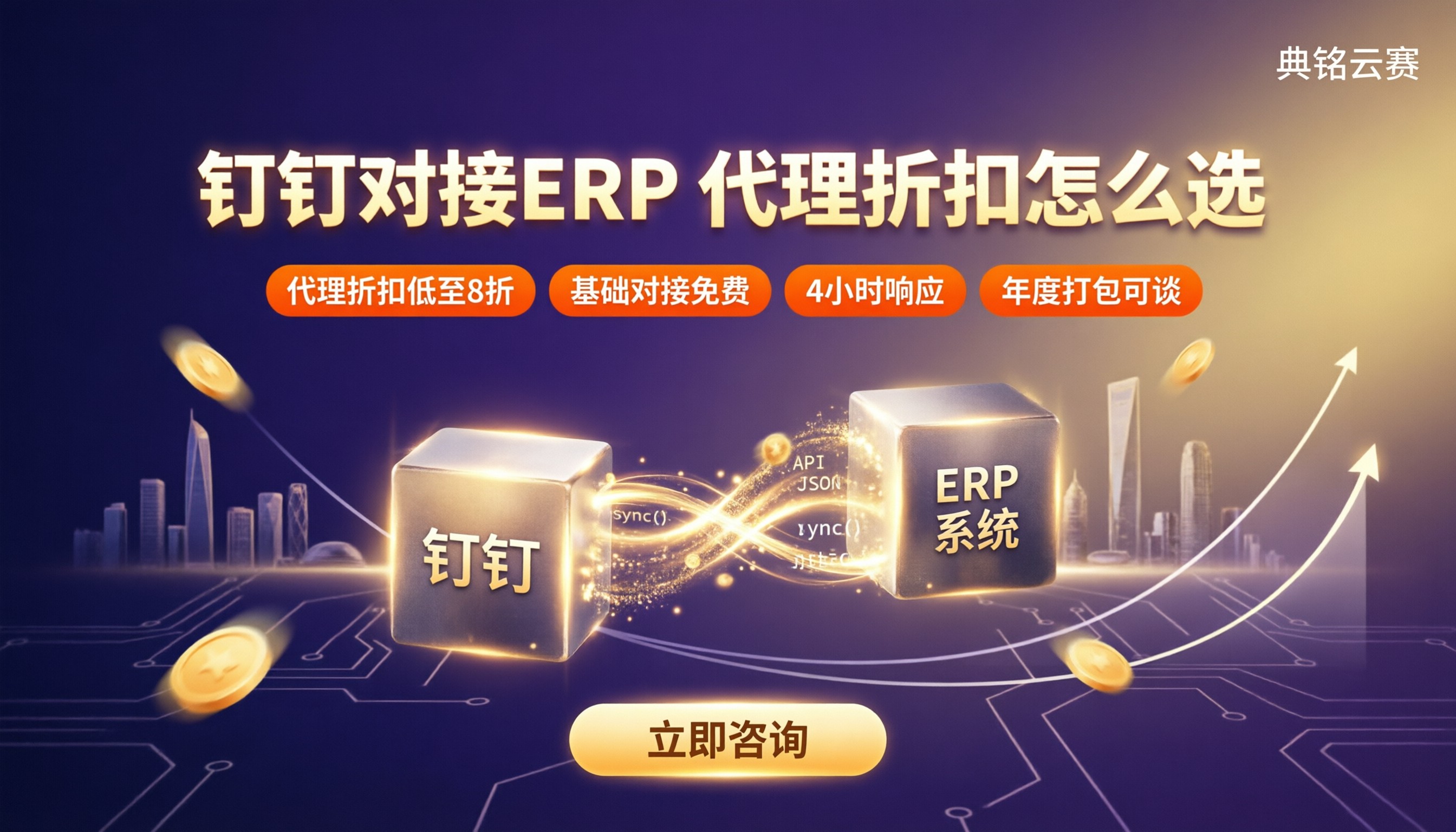 钉钉对接erp系统要多少钱：代理折扣怎么选