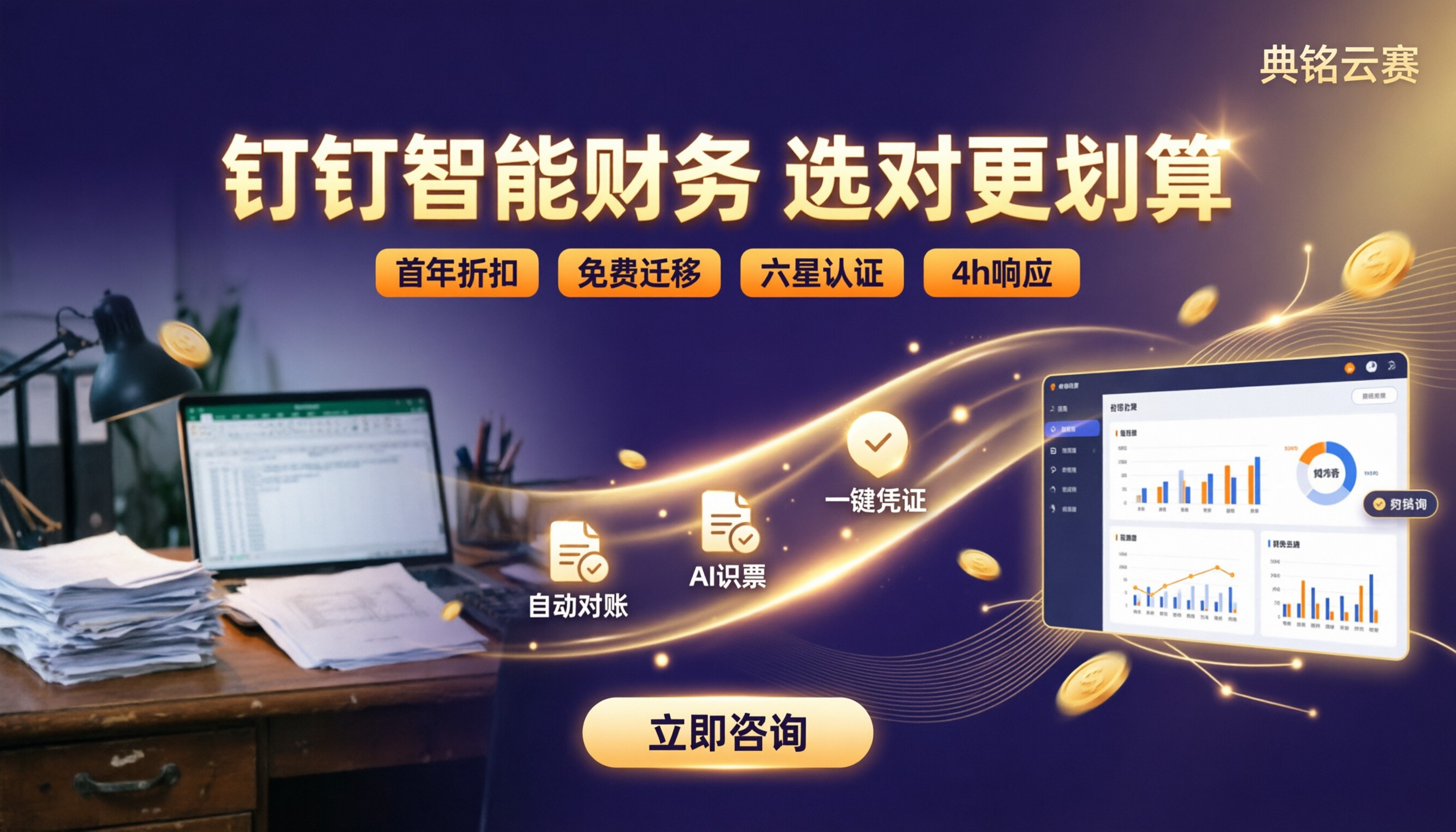 钉钉智能财务和传统财务软件对比:怎么选更划算?