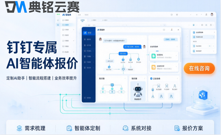 钉钉专属AI智能体报价：钉钉专属AI定制收费多少钱
