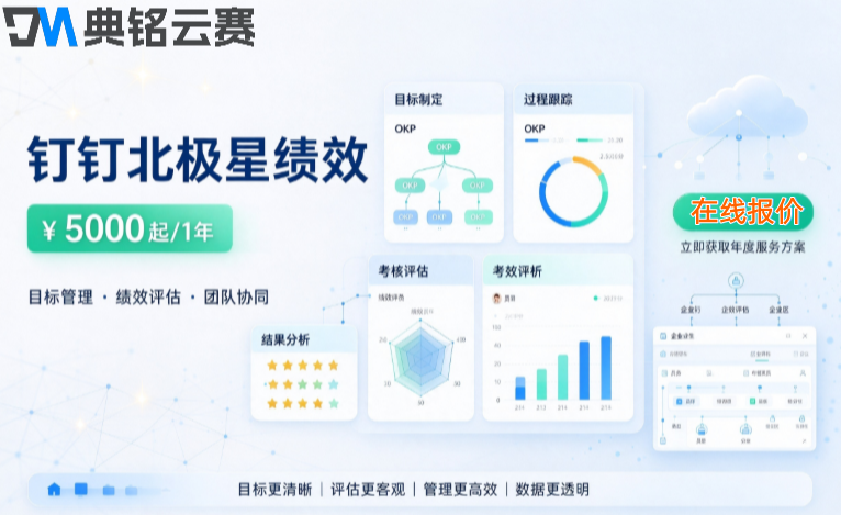 企业绩效考核系统：钉钉北极星绩效多少钱一年
