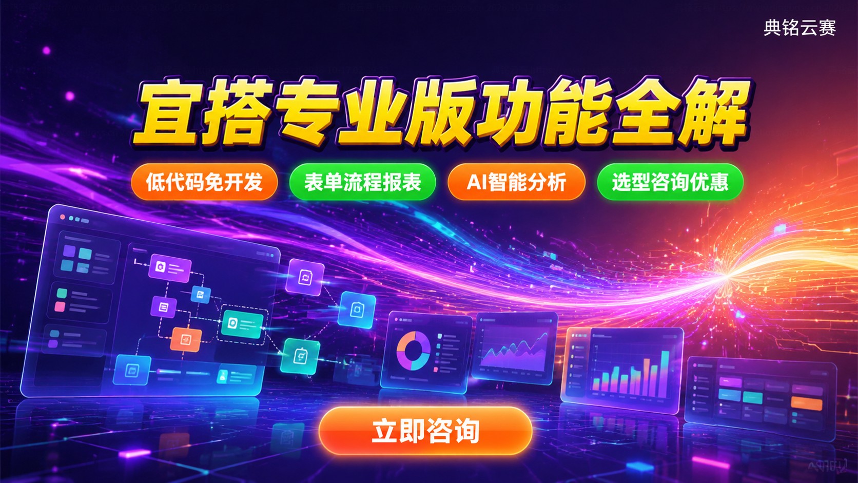 钉钉宜搭专业版功能清单：表单流程与数据分析