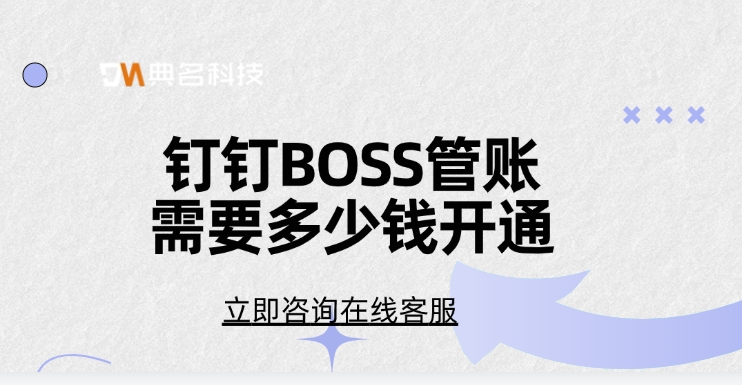 钉钉BOSS管账需要多少钱开通