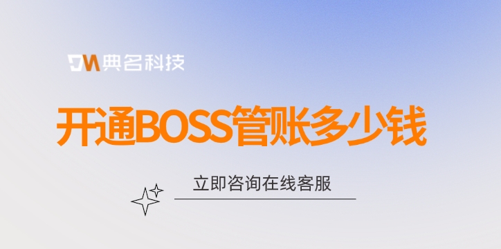 BOSS管账年费：开通BOSS管账多少钱