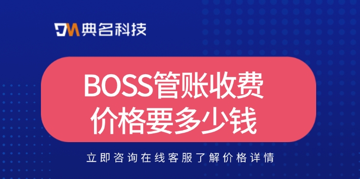 BOSS管账开通:BOSS管账收费价格要多少钱