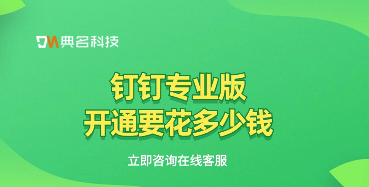 钉钉平台付费：钉钉专业版开通要花多少钱